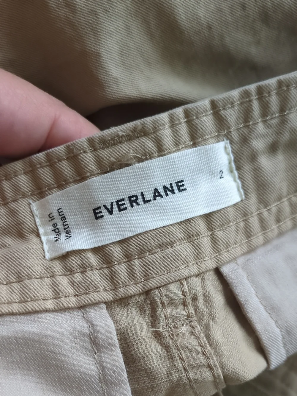 Everlane Mid Rise Wide-Leg Women's Barel Ankle Pantssummer Comfy Sz 2 Preppy